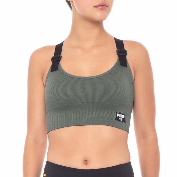puma medium impact seamless sports bra